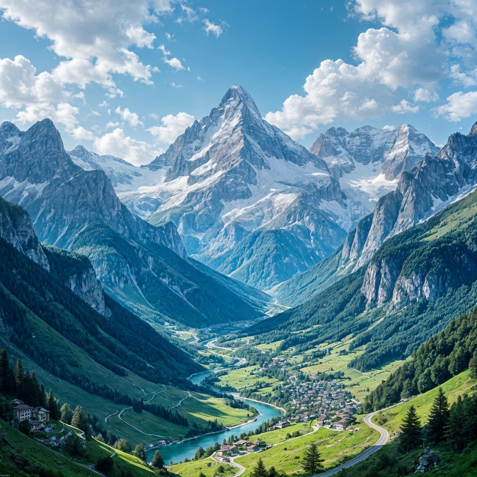 The Alp mountain range in northeastern Italy..  by @Ydicay