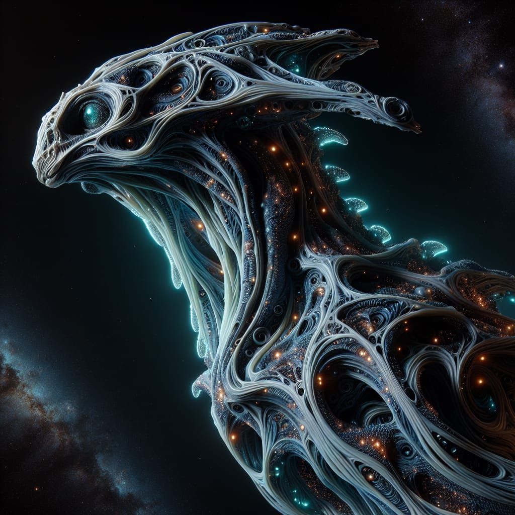A being from Sirius B star system in 8k resolution, intricat...