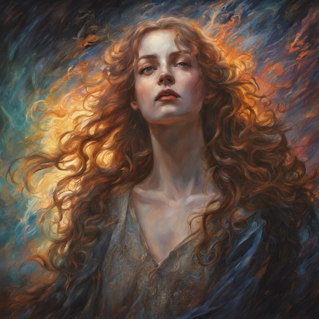 The saving light in a Gothic romance pre-Raphaelite gothic art - AI ...