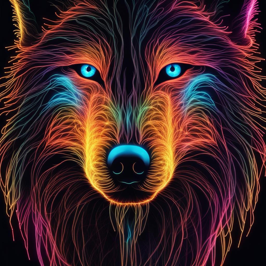 Wolf - AI Generated Artwork - NightCafe Creator