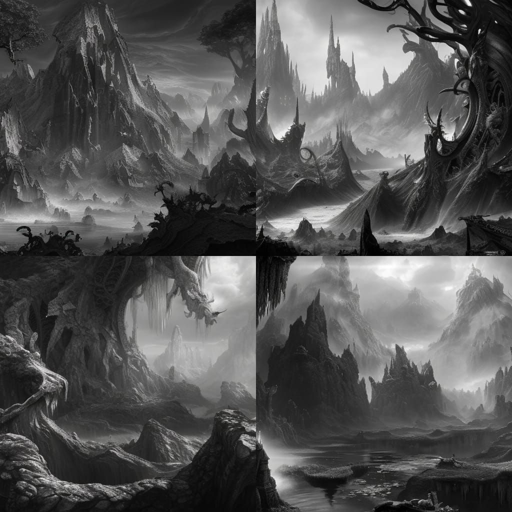 Black and White - AI Generated Artwork - NightCafe Creator