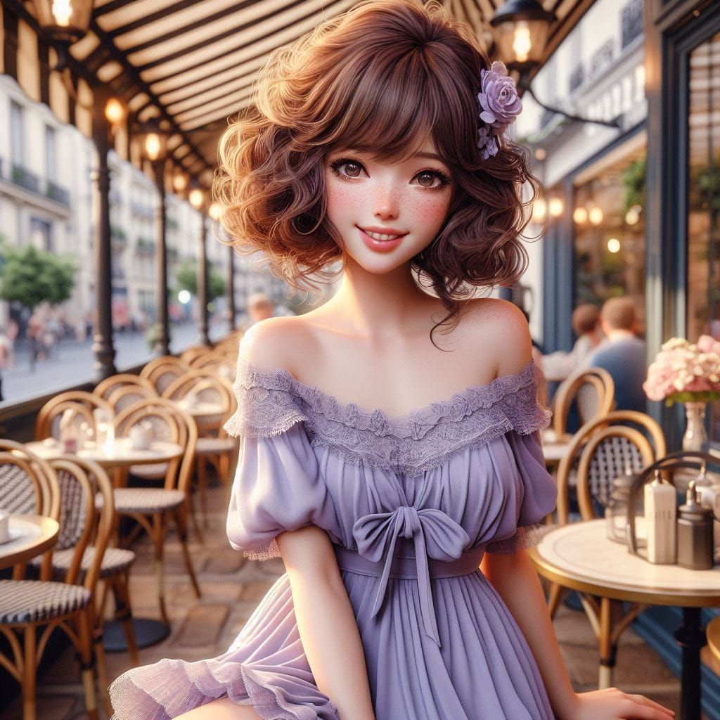 At a paris cafe