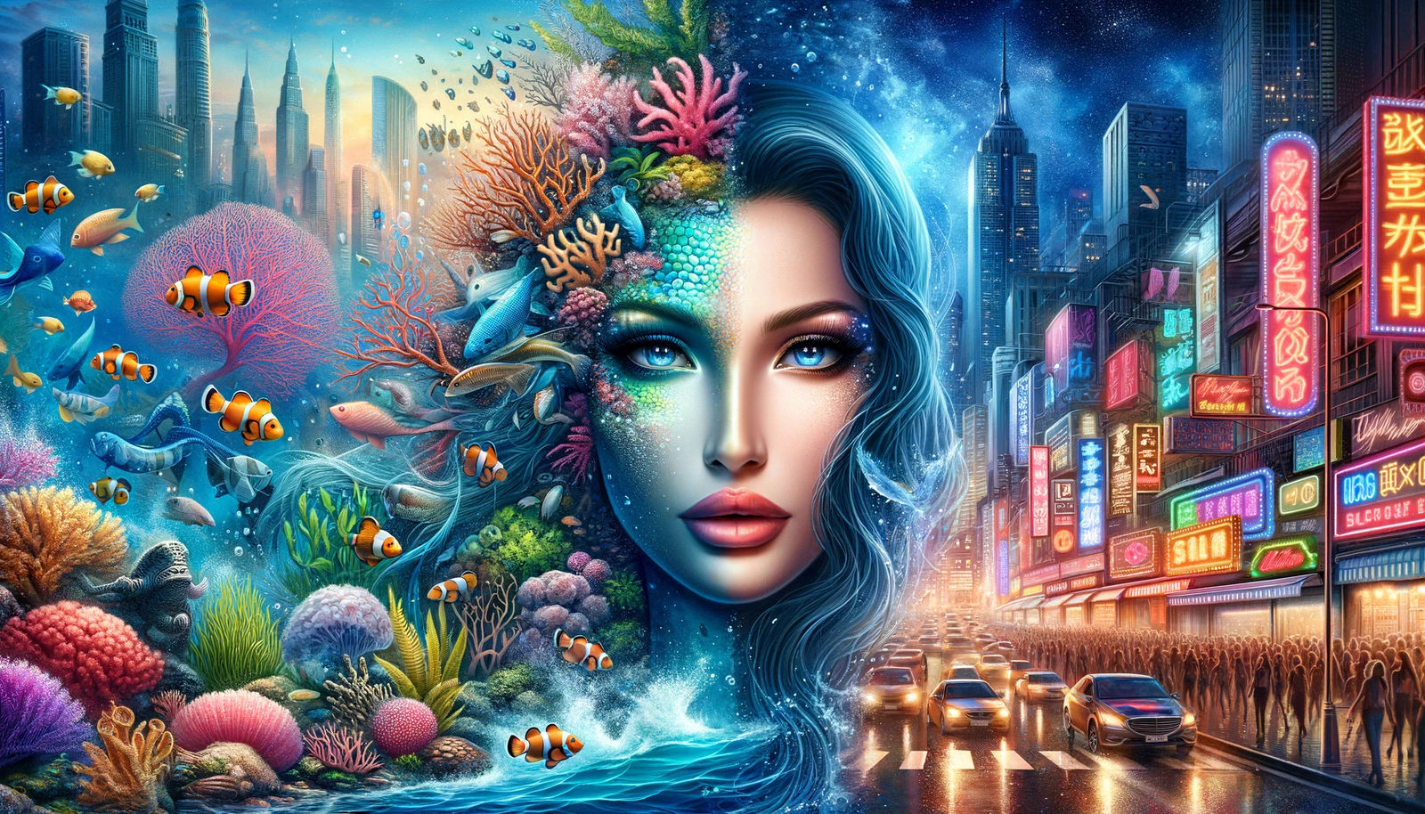 "Urban Tides: The Metamorphosis of Mermaid to Metropolis