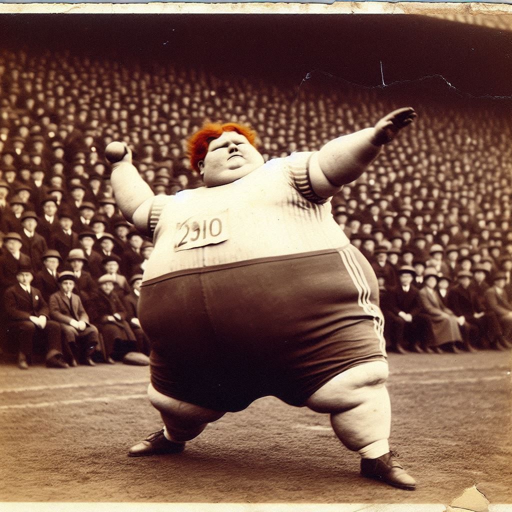 Heralded 1912 Olympic shot put gold medalist, Harmon "Chubs"...