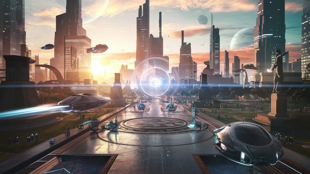 Nopliaque City At Sunrise