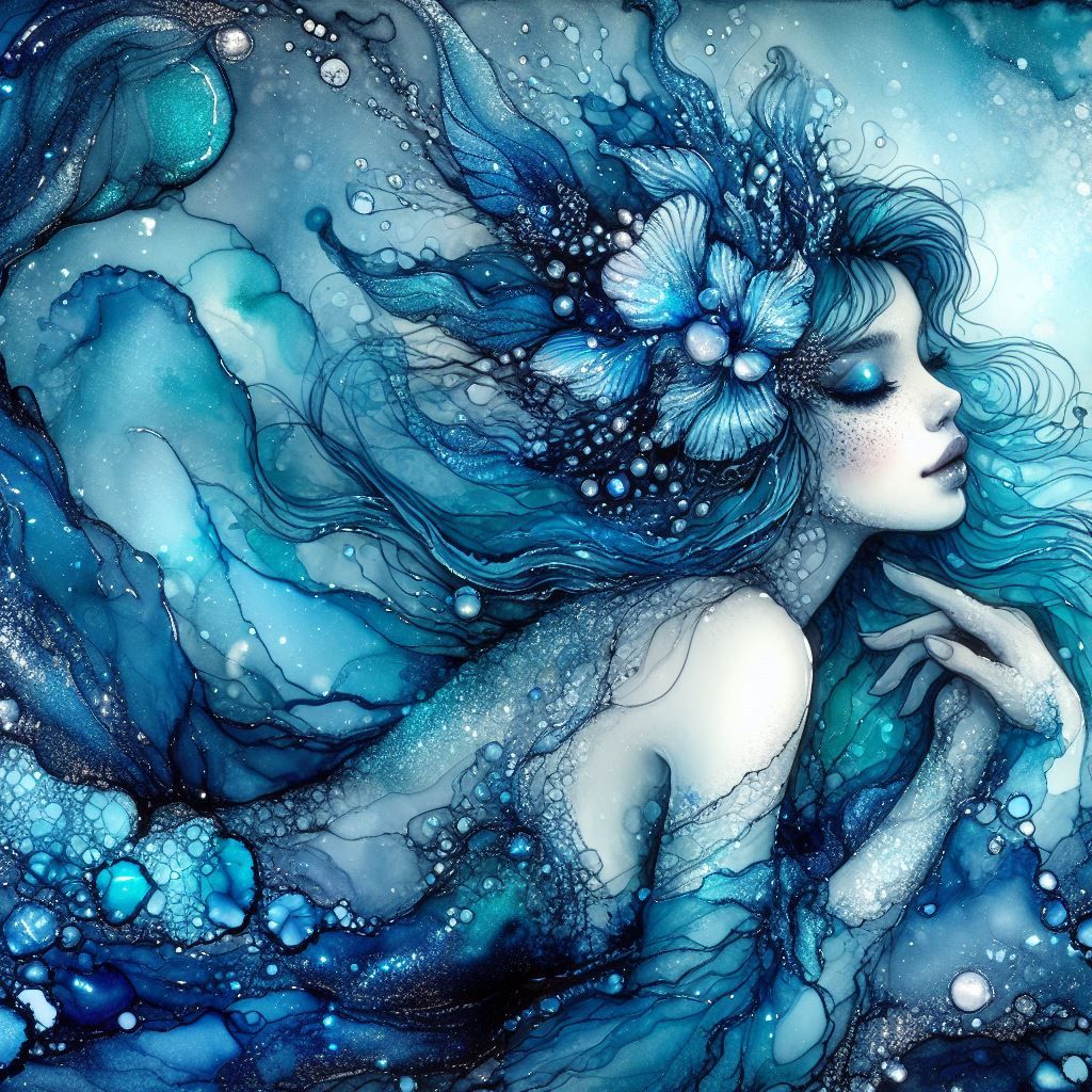 blue mermaid