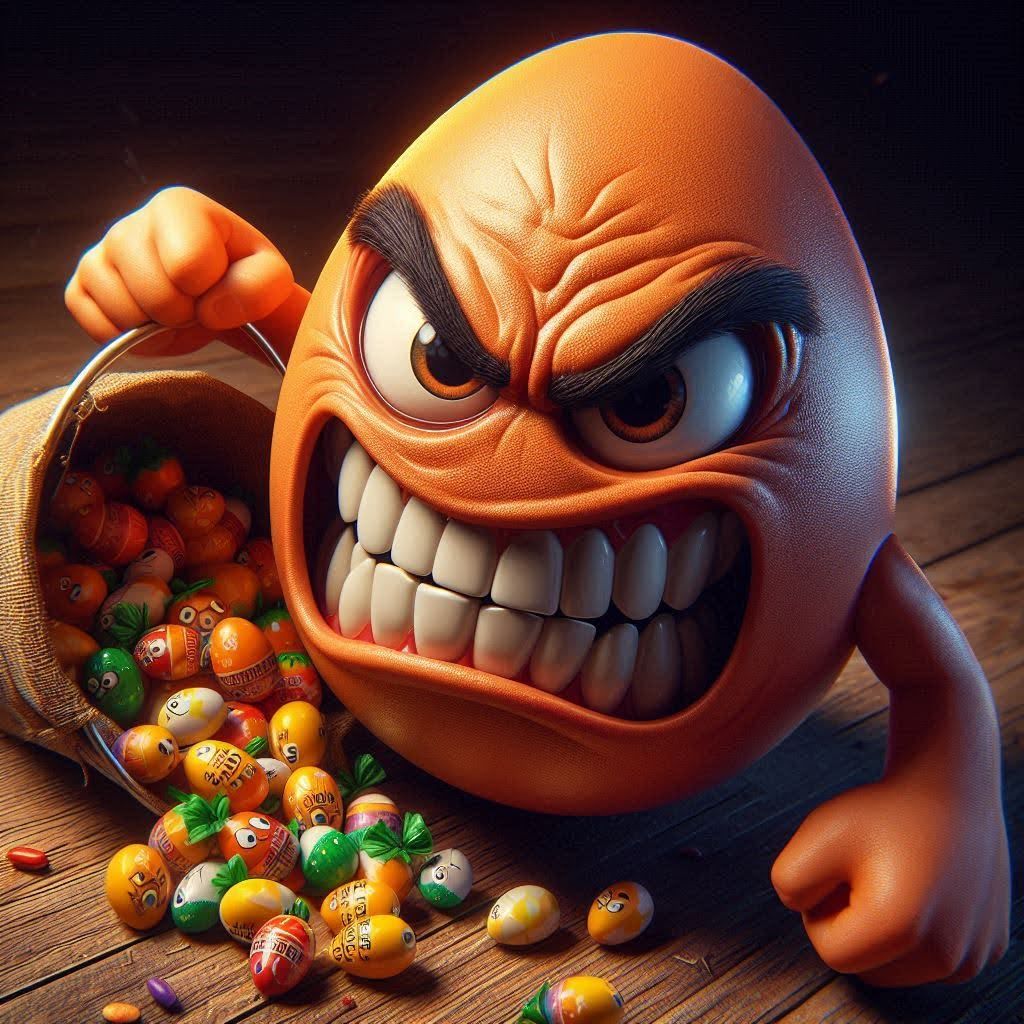 Angry Egg... Trick or Treat