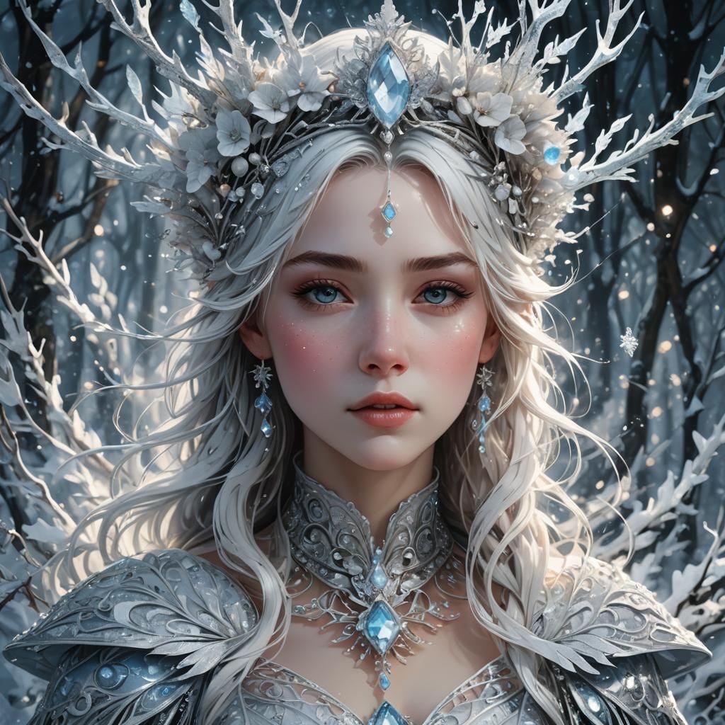 Ice Queen - AI Generated Artwork - NightCafe Creator