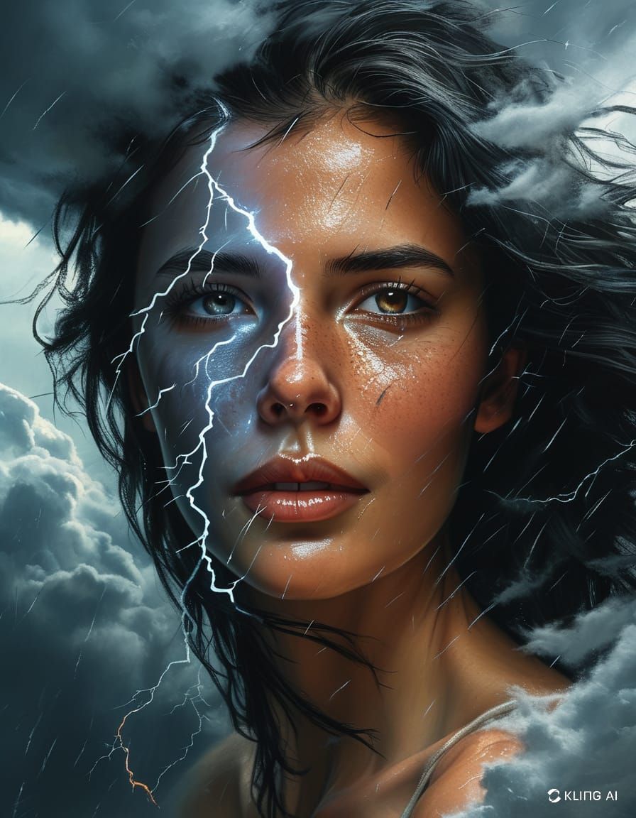 Ultra-detailed portrait of a female face