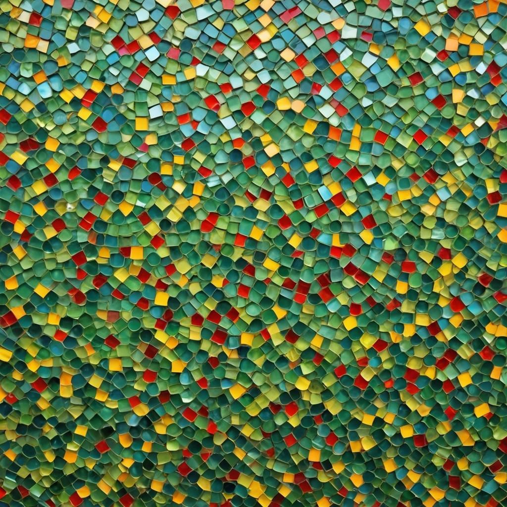 Masterpiece amazing close image of one gigantic glassmosaic-...