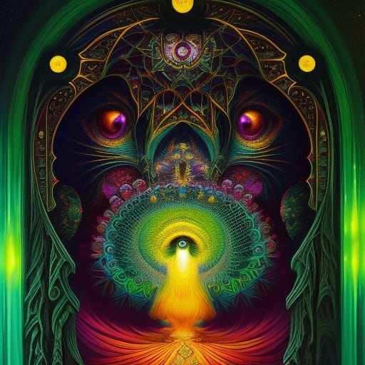 Seer with Fractal Eyes of the Divine   SD1.5