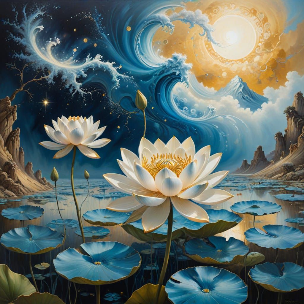 Buddhist Science Convergence in Dreamlike Surrealist Masterp...