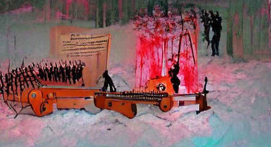 Chainsaw guillotine orchestra conducted by ESP Heatler and t...
