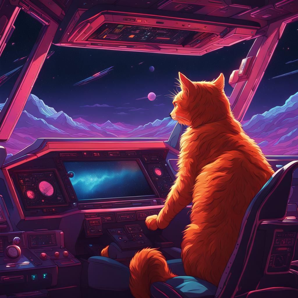 Meowter Space - AI Generated Artwork - NightCafe Creator