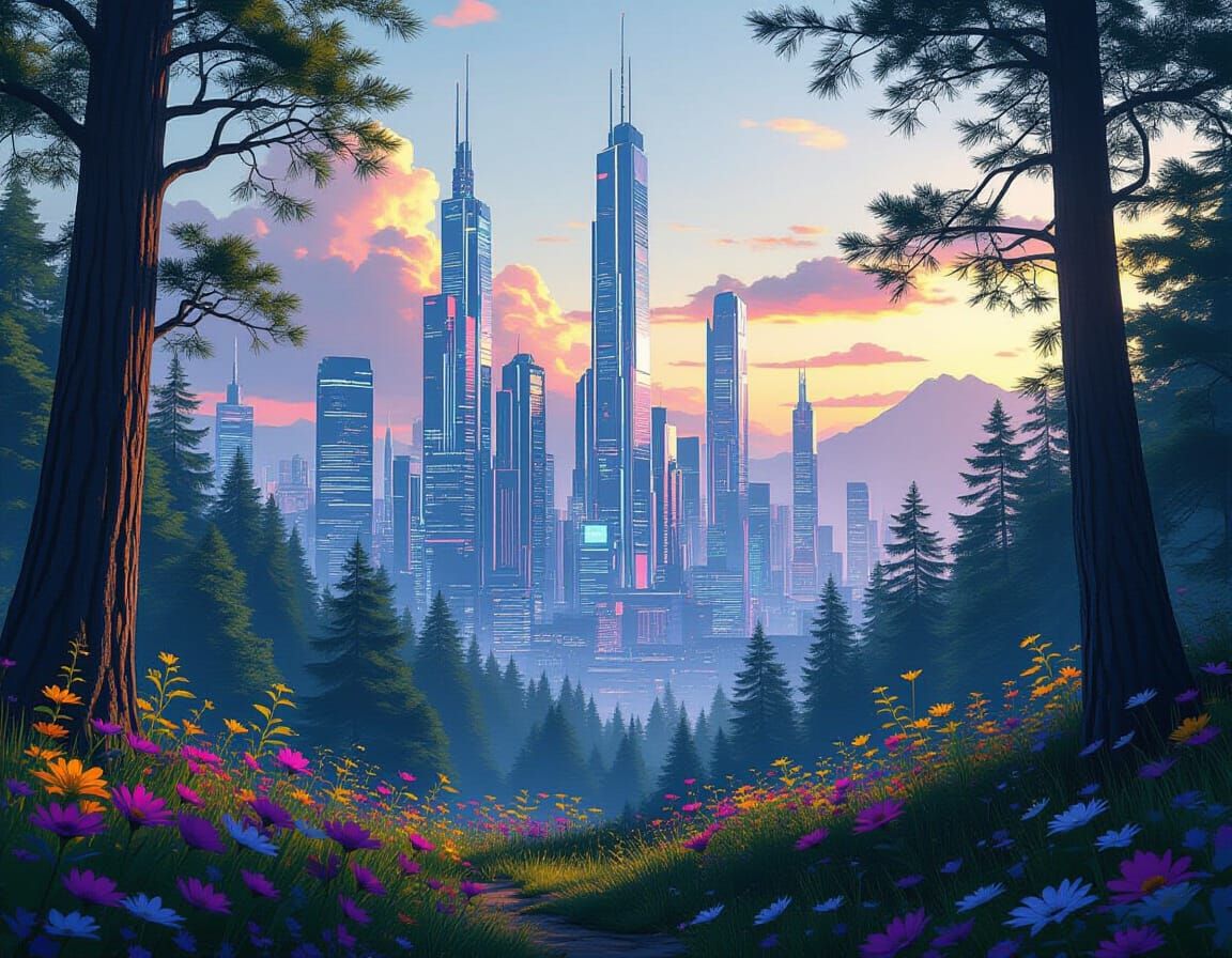 Tech + Nature - harmonious version 