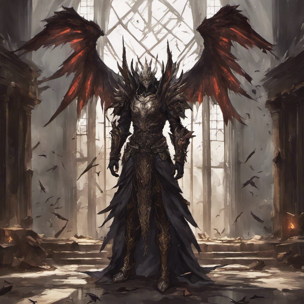 heavenly incompetent enemy abbot in holy Daedric ora armor i...