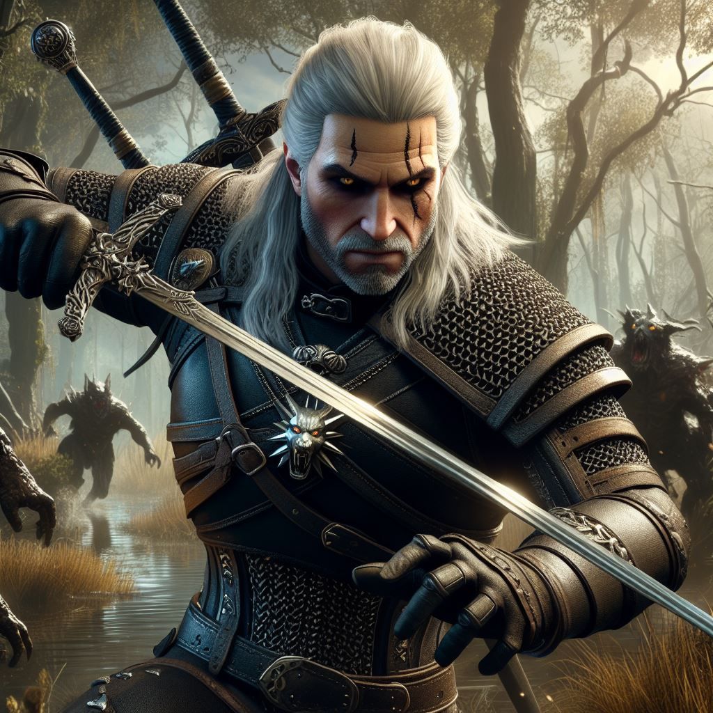 Geralt earning coins