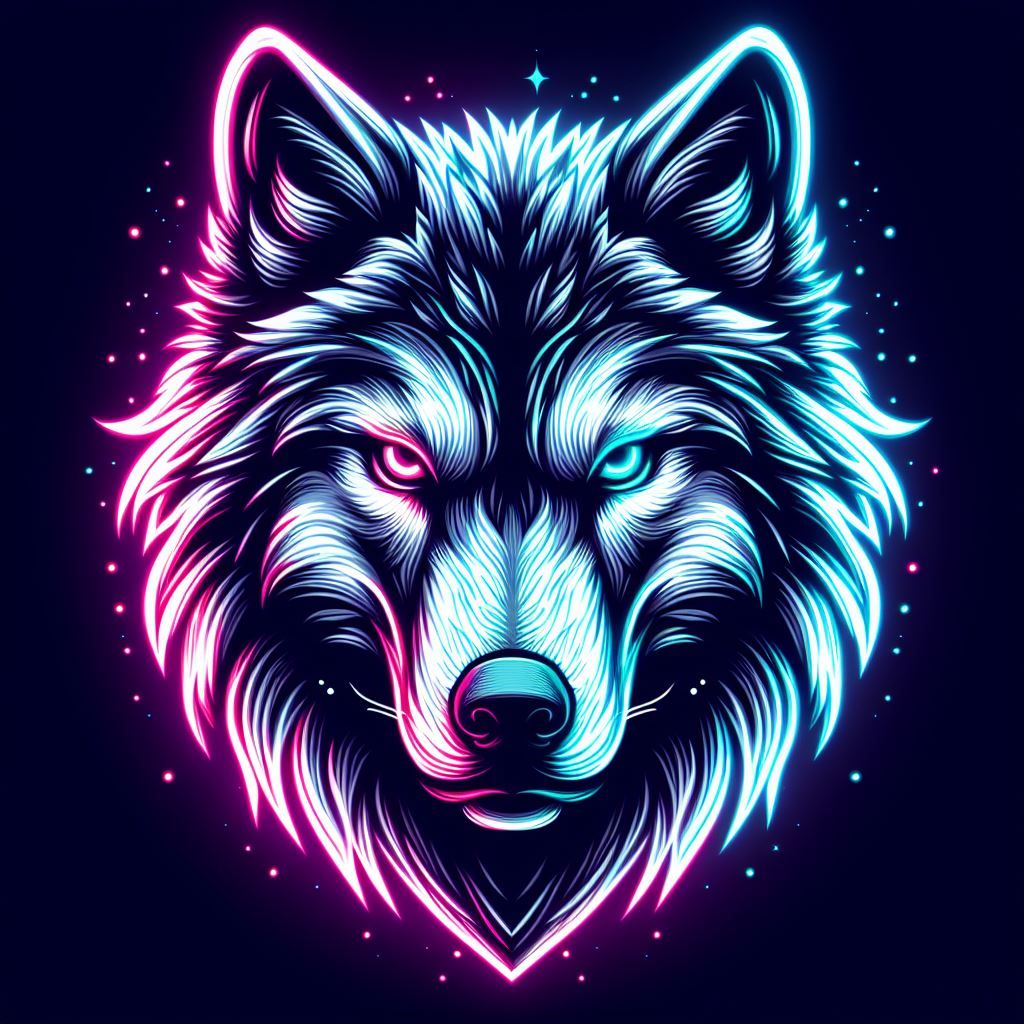Neonlight Wolf