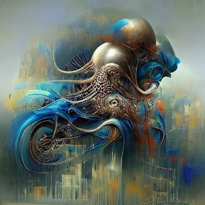 The Blue Cephalopod Man from Titan