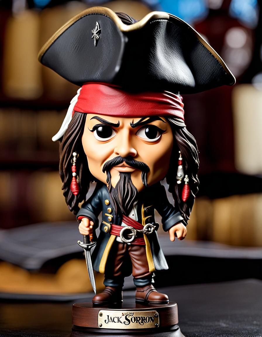 Bobblehead Jack Sparrow AI Generated Artwork NightCafe Creator
