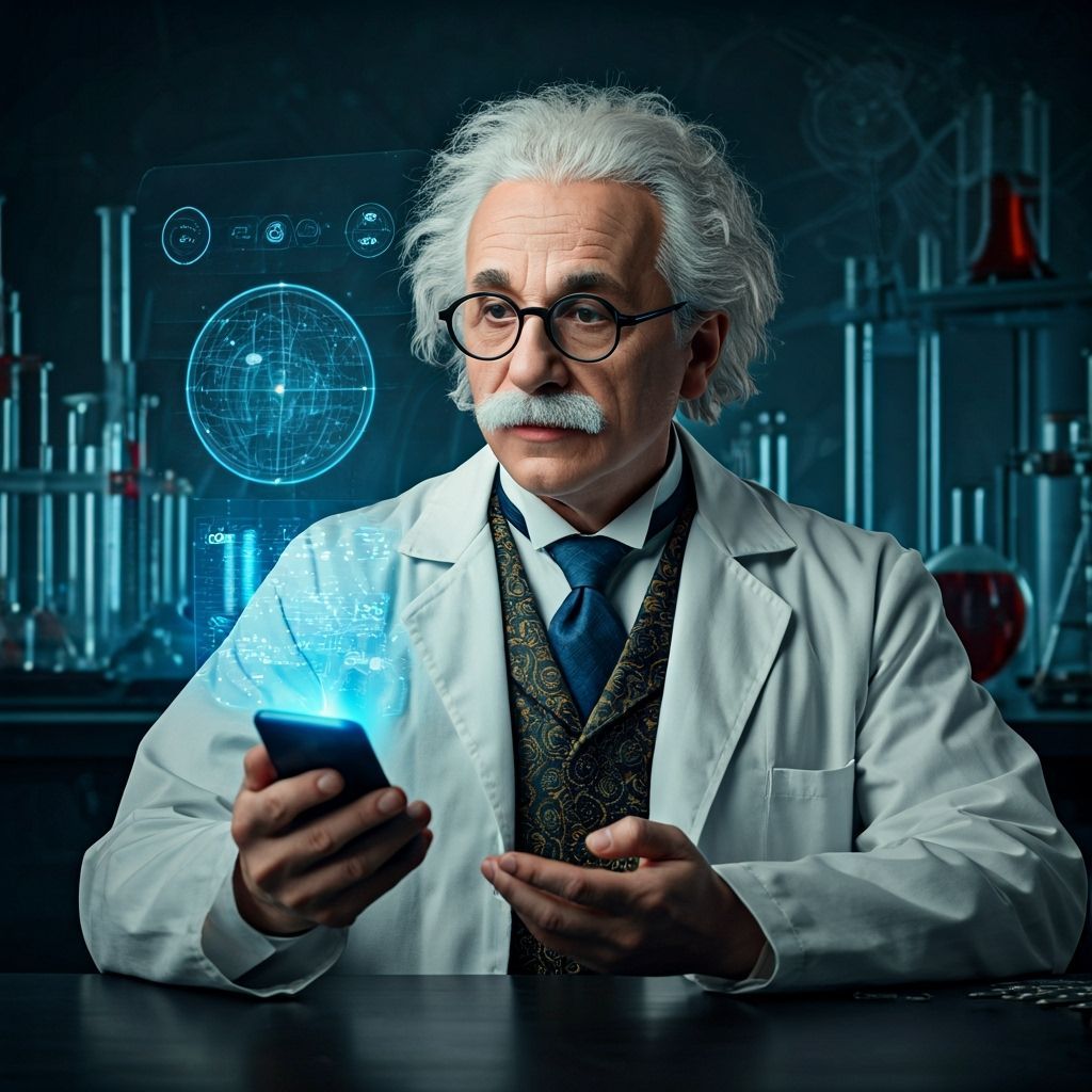 Einstein in digital age.   by @Hit moments