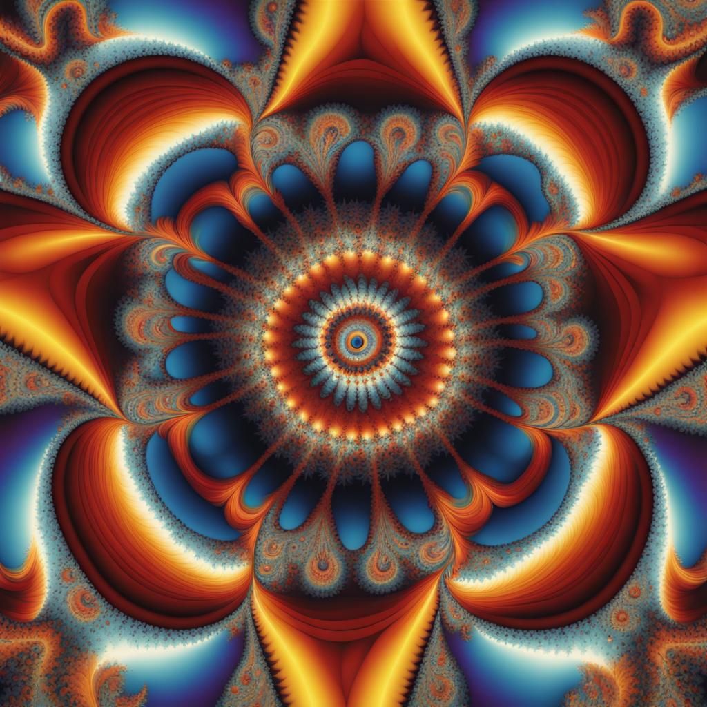 Native American colorful fractal