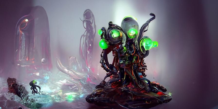 beautiful alien clothing is so technologically advanced that...
