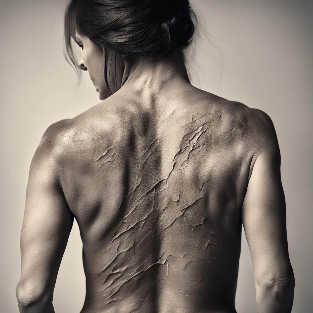 The scars are healing