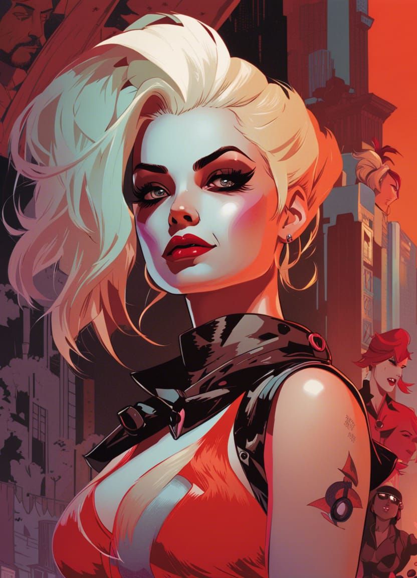 Harley Queen - AI Generated Artwork - NightCafe Creator