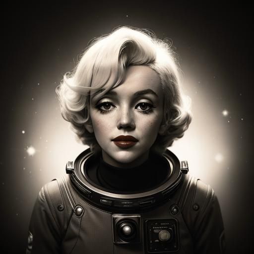 That time Marilyn went to the moon  by @Groovyspecs