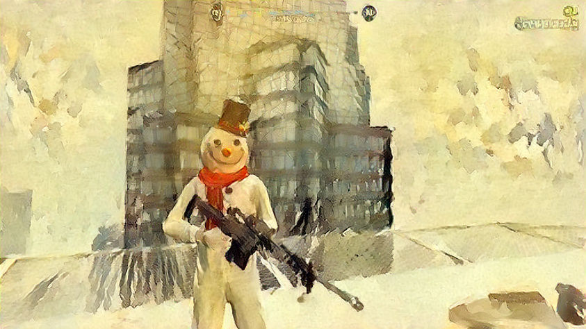 Killer snowman.