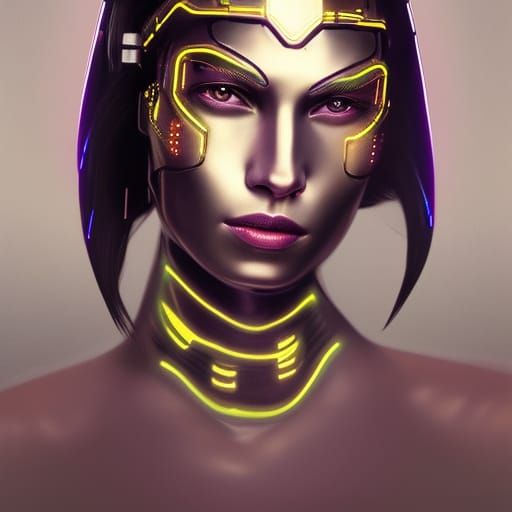 Mulher futurista - AI Generated Artwork - NightCafe Creator