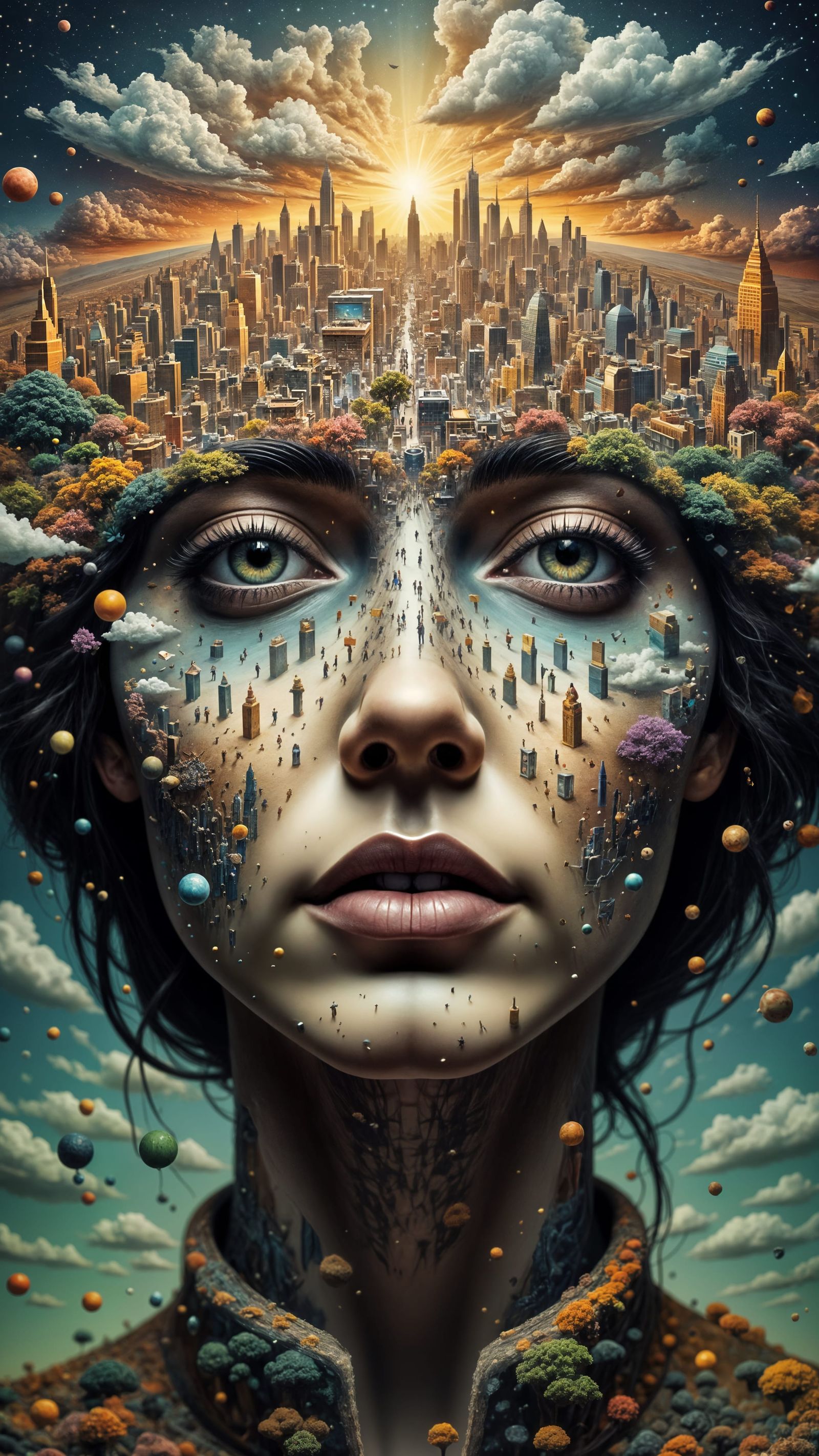 Ethereal Mindscapes in Abstract Reality Style