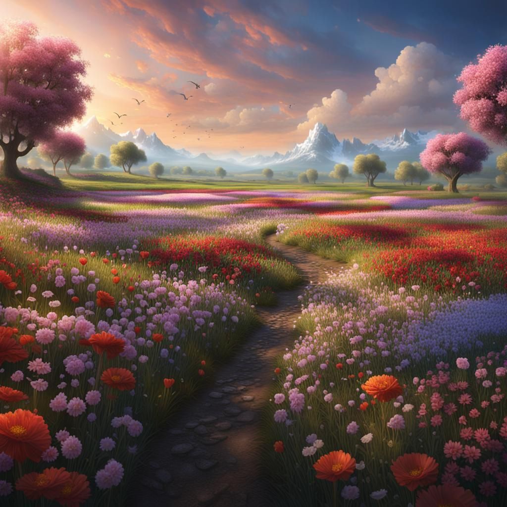 Flower fields  by @SCARLETT DORAN