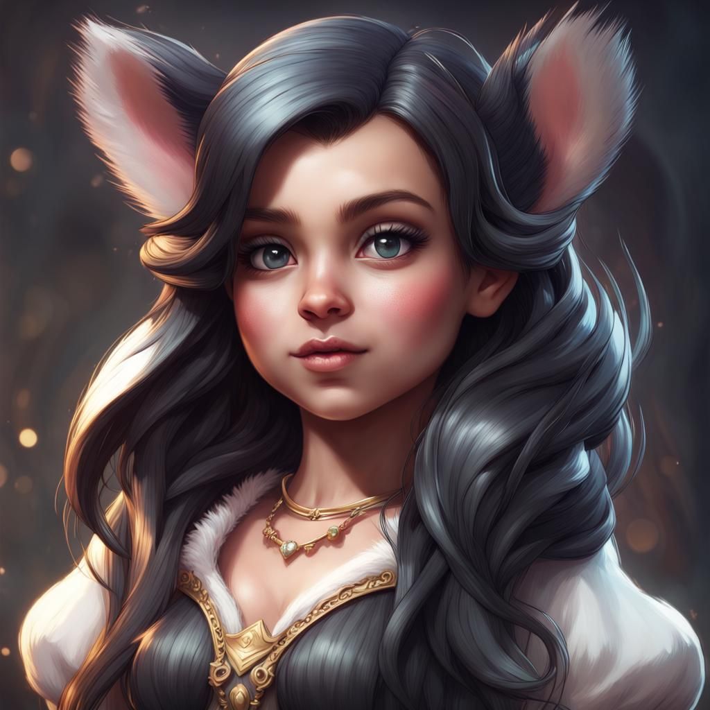 Little skunk princess - AI Generated Artwork - NightCafe Creator