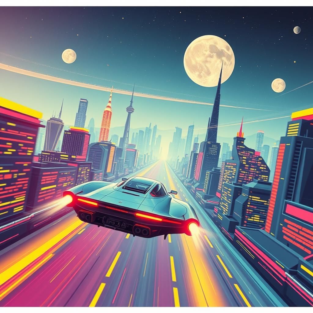 Retro-futurism car