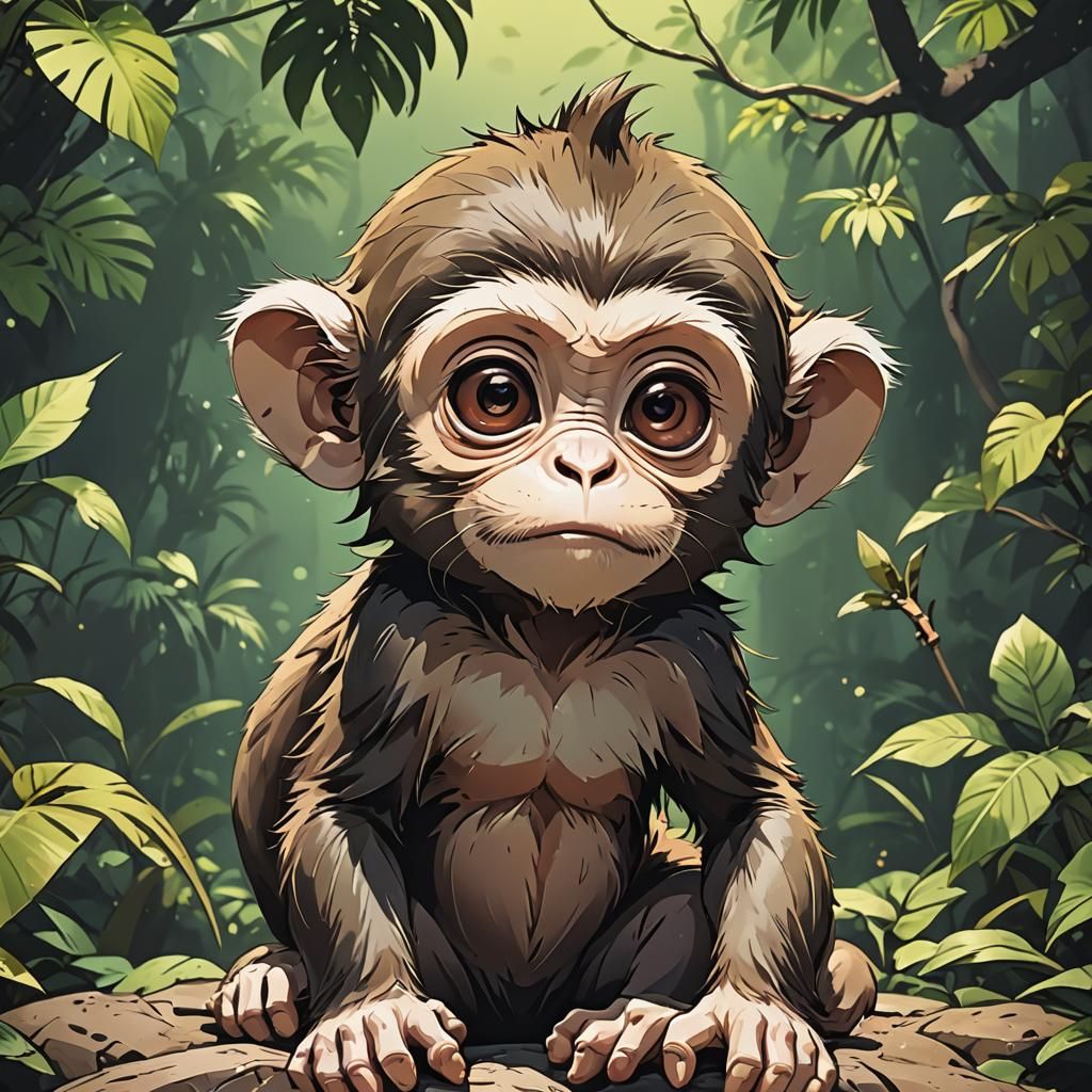 Baby monkey   by @Madam Bone Collector