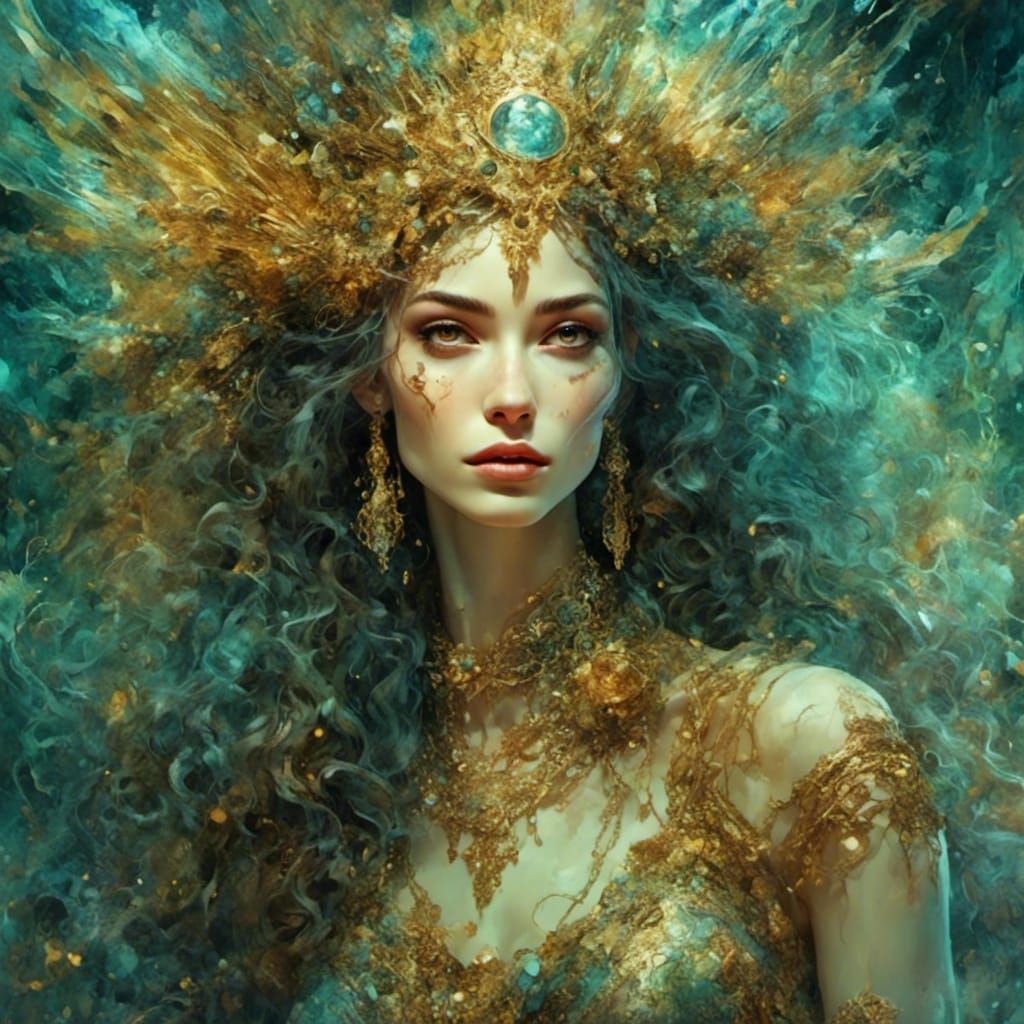 Moody Ornamental Portrait of Love