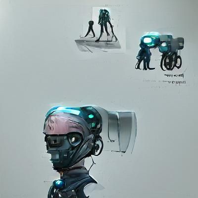 robotic humans concept art