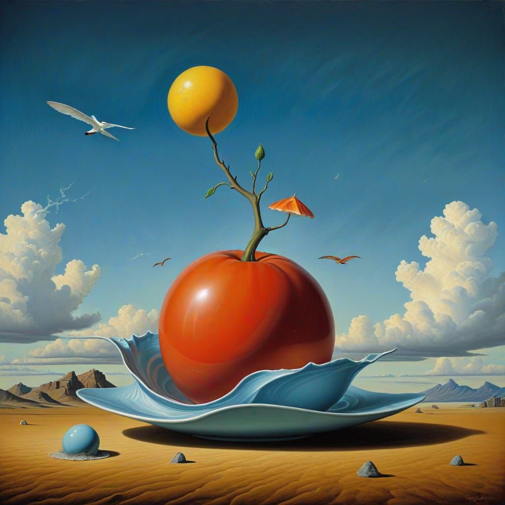 Surreal Photorealistic Composition in Vibrant Colors