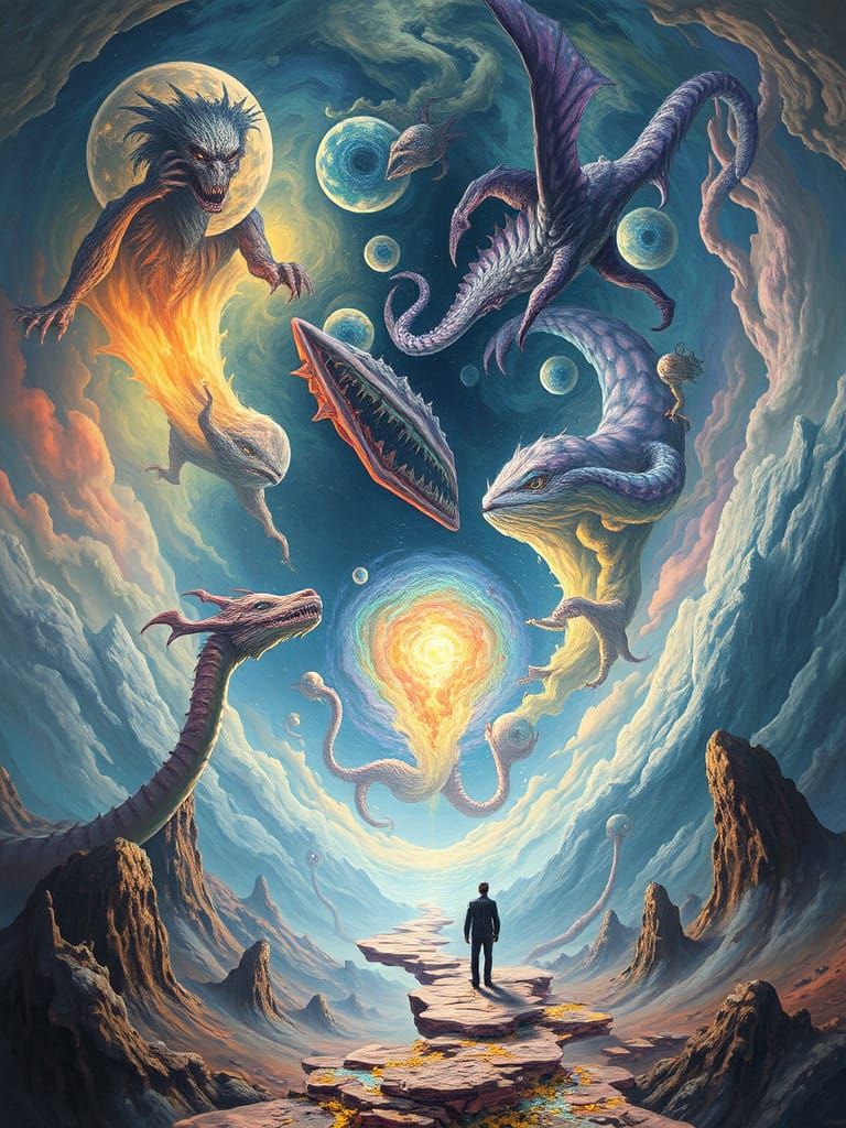 A surreal dreamscape