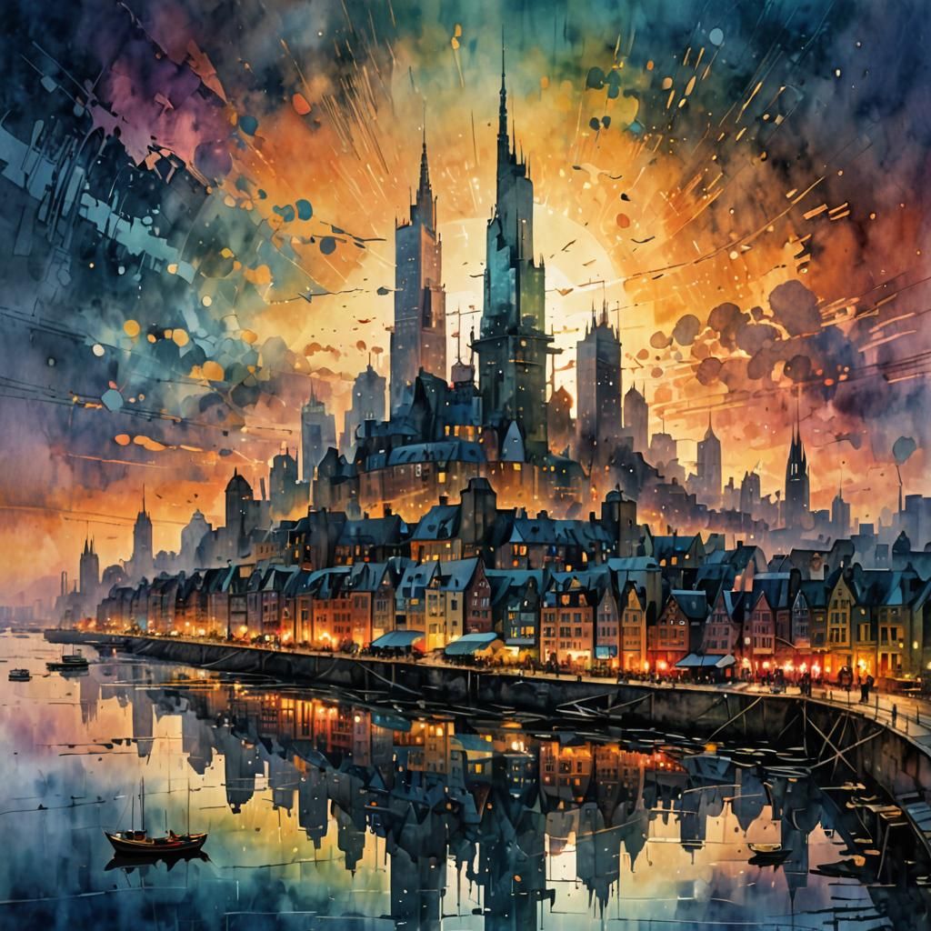 PortCity Sunset  by @Raihan