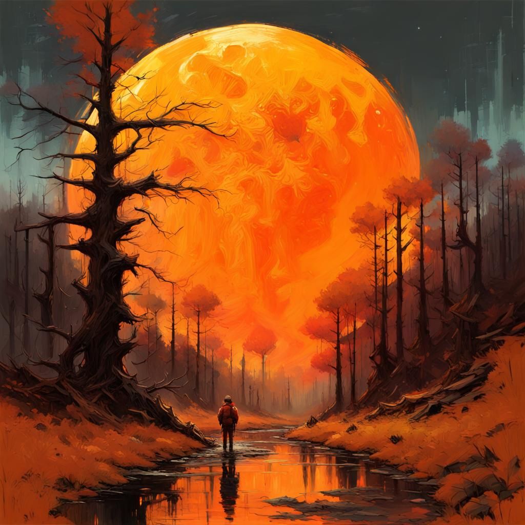 Blood moon  by @Marjolein 