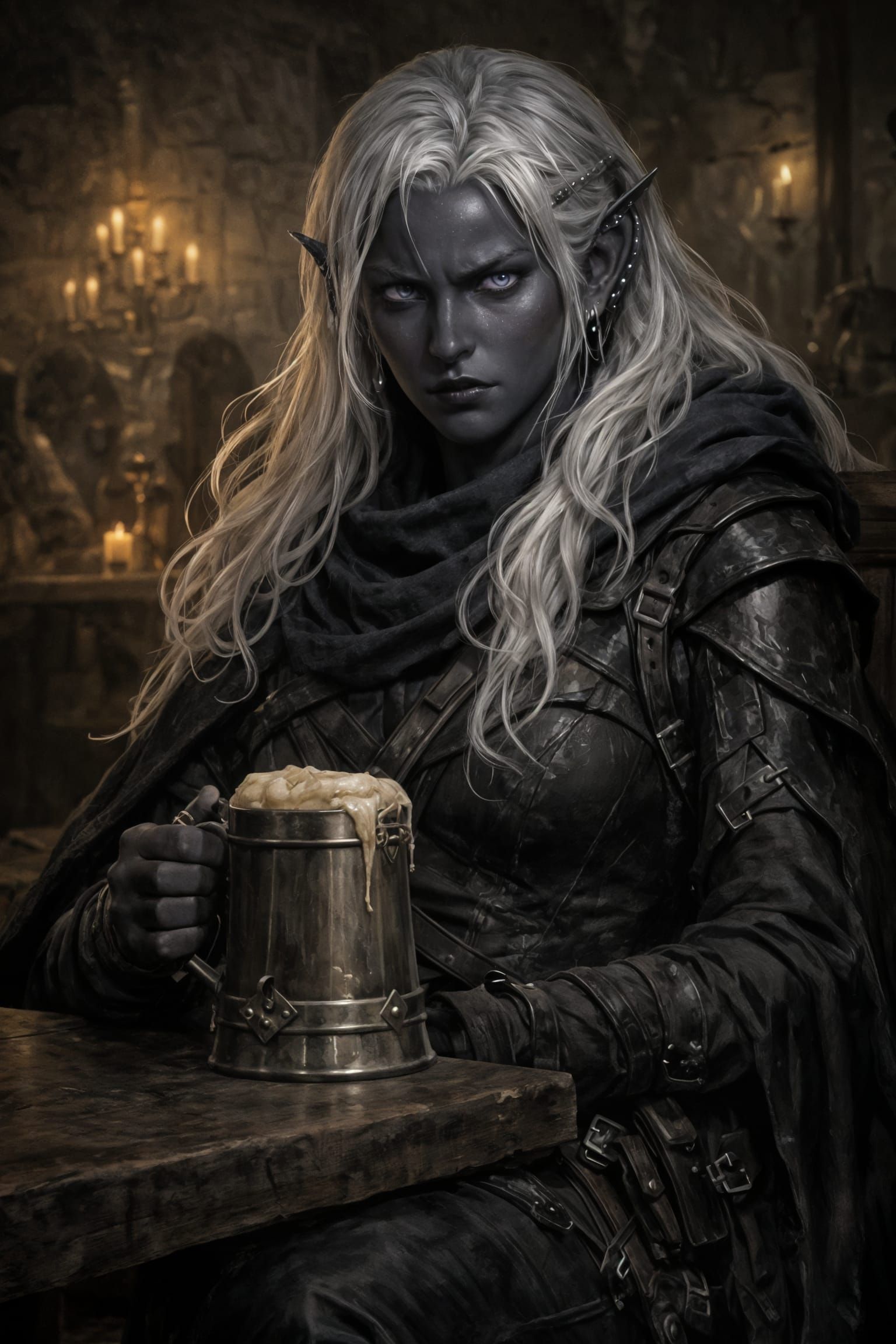 Velkyn “Vex” Sszar’ryn : The Drow Tariff-Witch of the Underdark