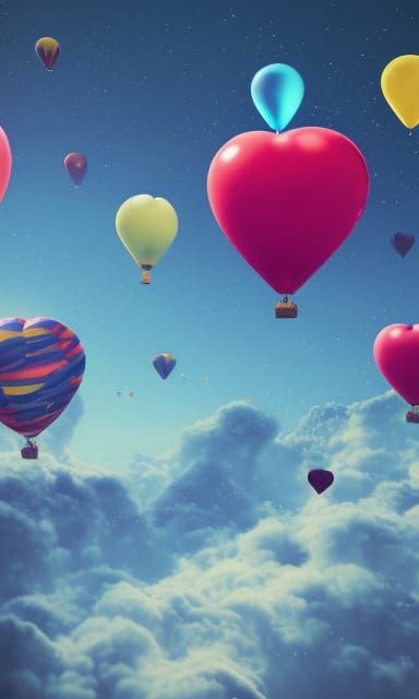 Floating above the clouds