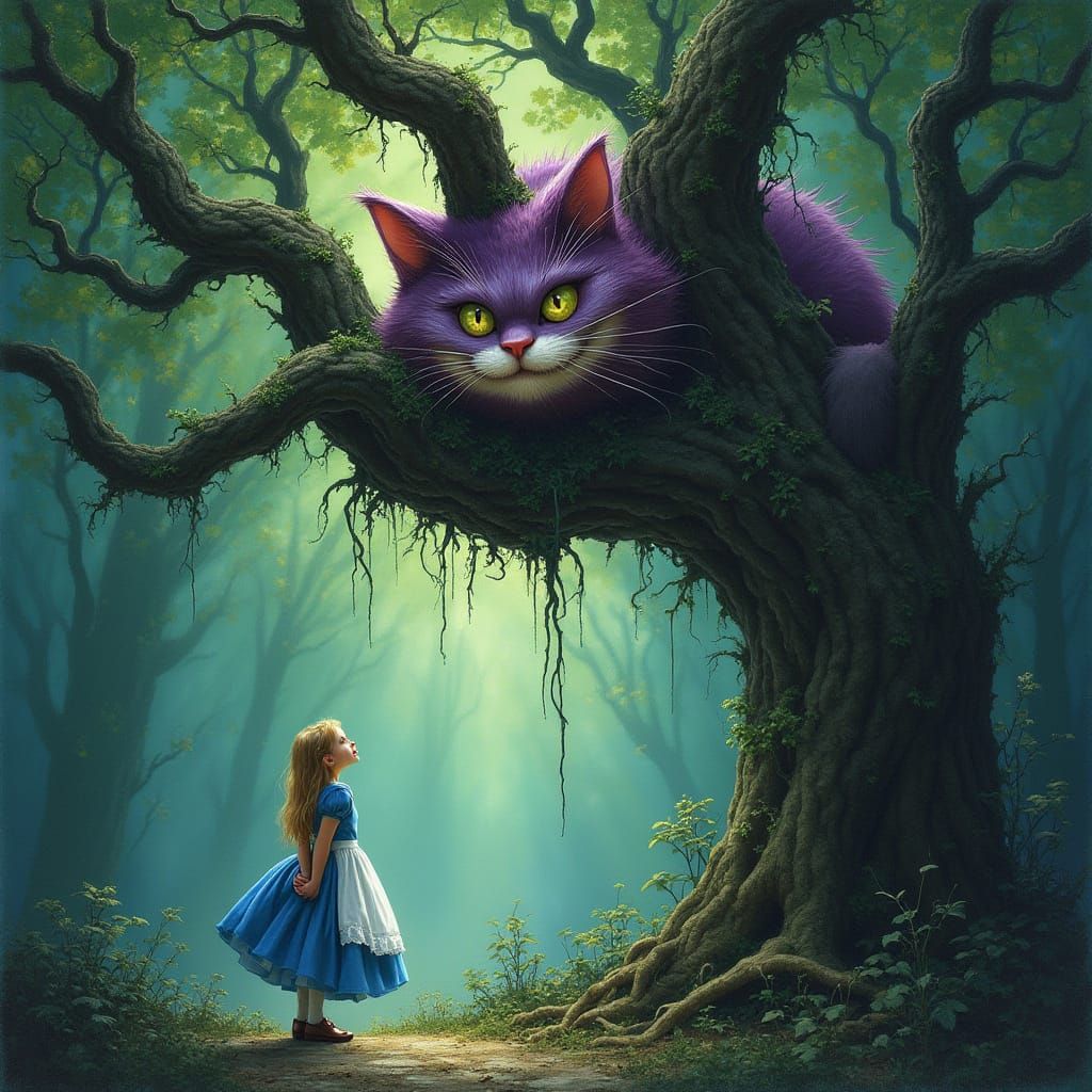 Alice and cat
