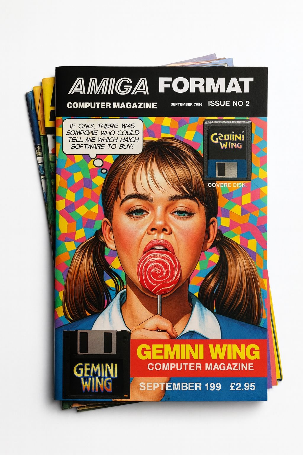 Amiga Format magazine collection. From 1989 with Amiga 500 and monitor. - Start Image 2