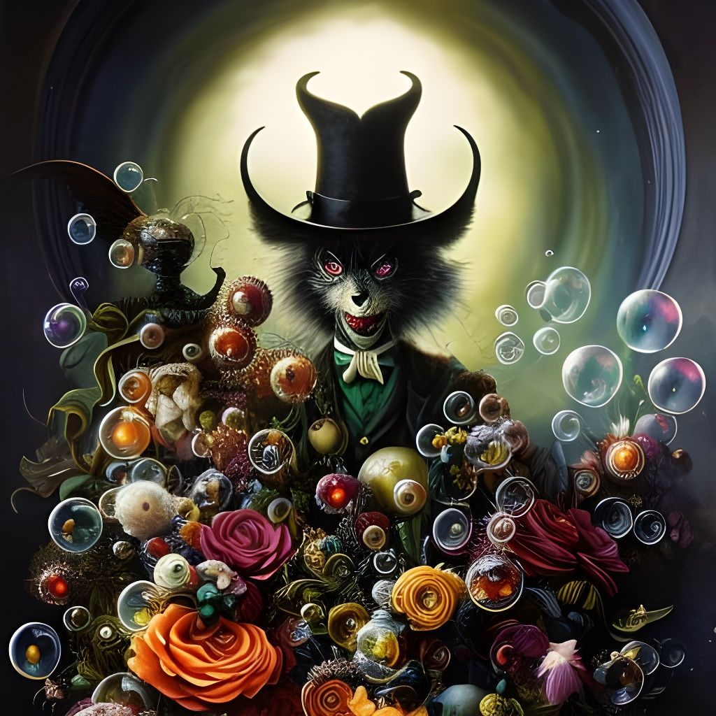 Nightmare bubbles - AI Generated Artwork - NightCafe Creator