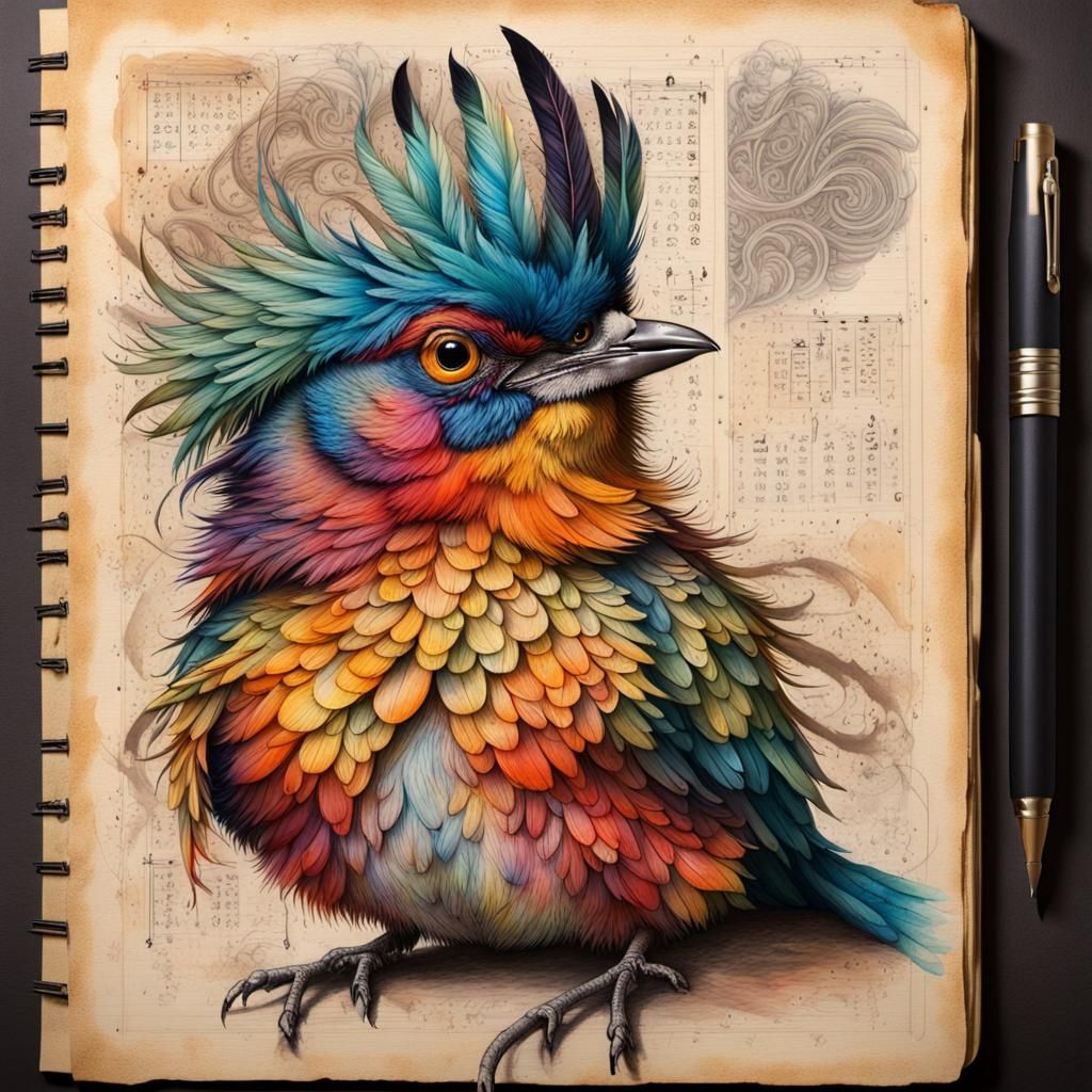 Fluffy bird  by @Atomic 
