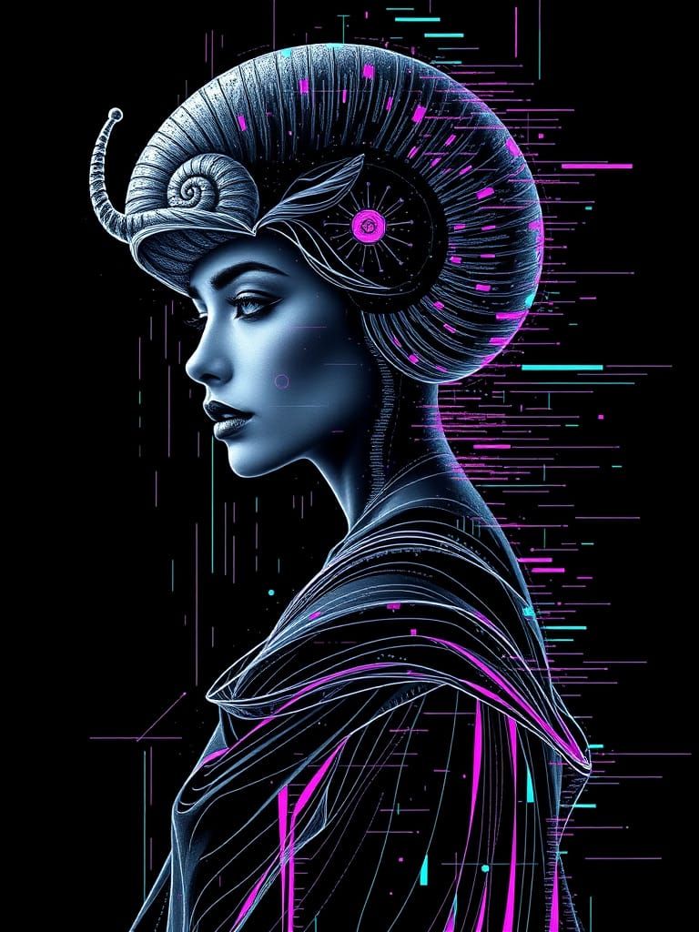 Glitch-Witch  by @Amrita